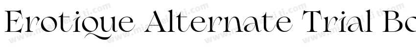 Erotique Alternate Trial Bold字体转换